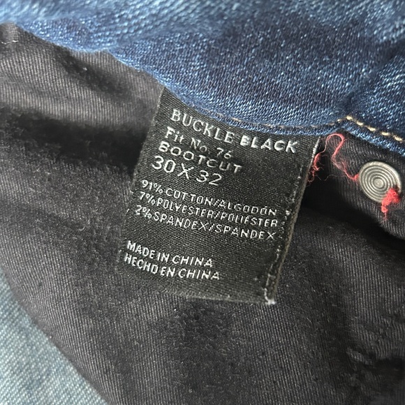 Buckle Women's Deep Blue Boot Cut Jeans - Picture 2 of 3